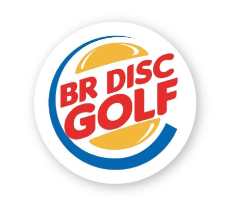 BR Disc Golf Burger Sticker