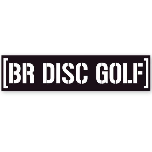 BR Disc Golf Sticker Barstamp LOGO Large