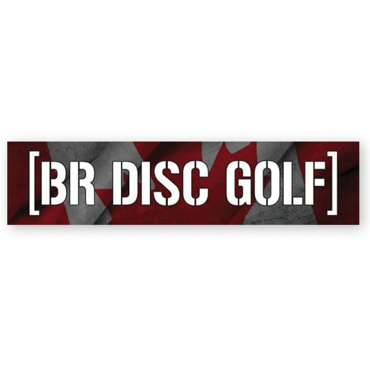 BR Disc Golf Sticker Canada Barstamp LOGO