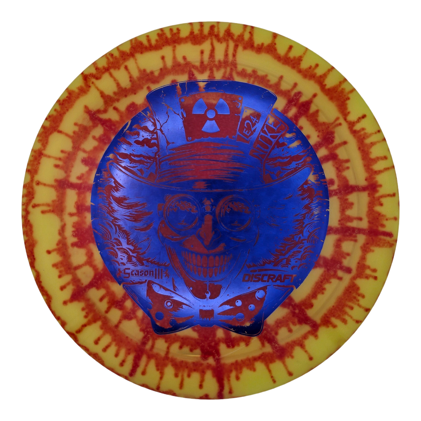 Discraft Ledgestone Z Glo Fly/Flag Dye Nuke