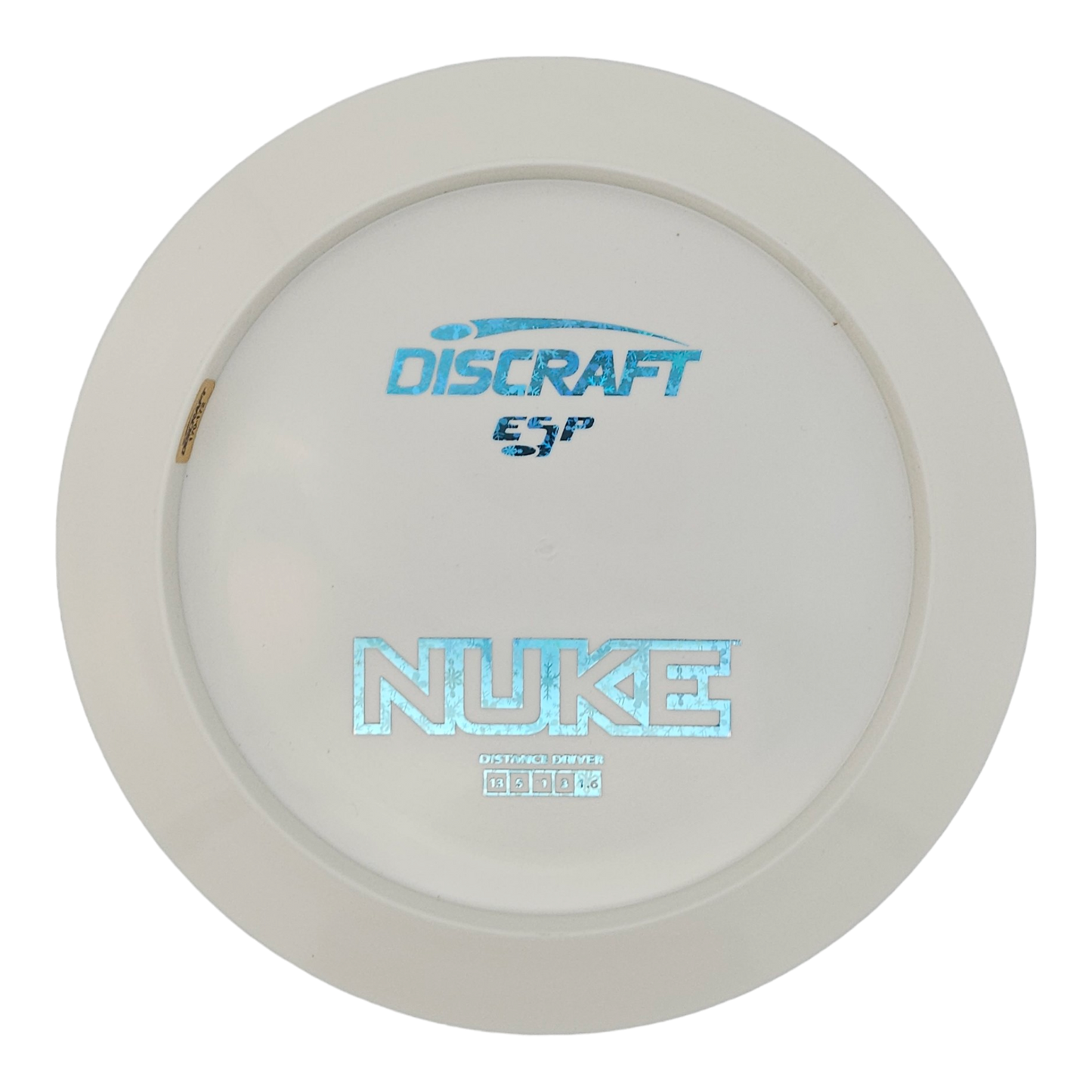 Discraft White ESP Nuke Bottom Stamp